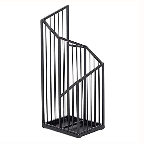 Umbrella Stand Rack,Umbrella Stand Creative Nordic Wrought Iron,Large Capacity Umbrella Bucket For Home Hotel(Black A)