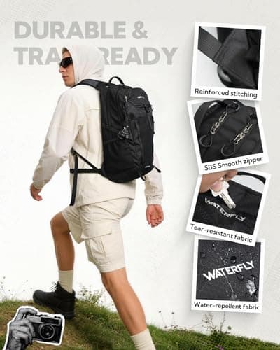 Waterfly Hiking Backpack 20L, Lightweight Outdoor Daypack, Water Resistant — view 4