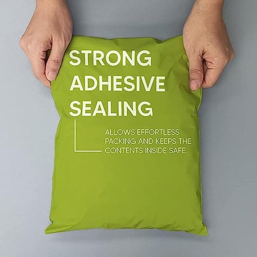 Venuscello® 50 x Mailing Bags Green Polythene Postage Postal Mailers 9" x 12" for Shipping Parcel Packing — view 2