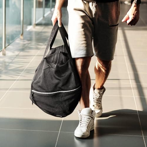 Meister Breathable Chain Mesh Duffel Gym Bag, V2.0 Black, X-Large 28"x15"x15", X-Large 28"x15"x15" — view 6