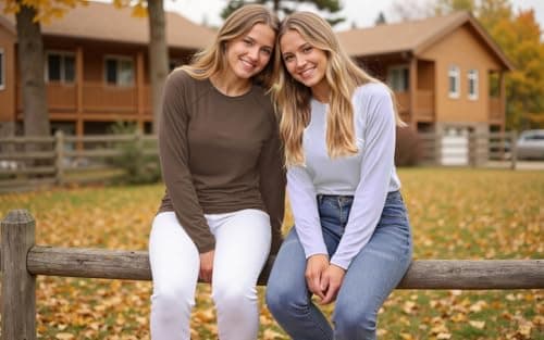 Crewhpo Womens Base Layer Shirt Long Sleeve Thermal Undershirt Layering Top — view 5