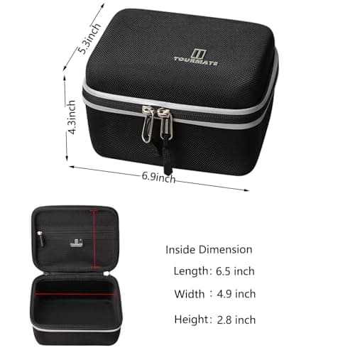 Tourmate Hard Storage Case for DanForce Headlamp - Travel Case for USB Rechargeable LED Head Lamp (Black) — view 5