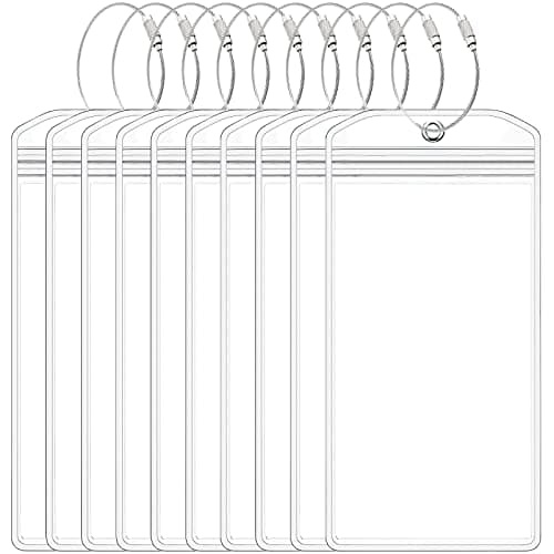 Yikki 10 Pcs Cruise Luggage Tag Holders for Princess Carnival P&0 MSC