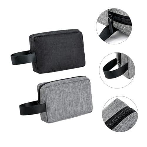 Healeved 2pcs Digital Accessories Storage Bag Zipper Pouch for Travel Practical and Modern Sundries Organizing Bag for Cable Organiser and Everyday Use — view 5
