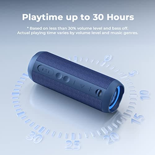 RIENOK Bluetooth Speaker 30W Wireless Speaker Portable Dual Pairing HD Stereo Sound IP67 Waterproof Bluetooth 5.0 Outdoor Sport Speaker — view 6