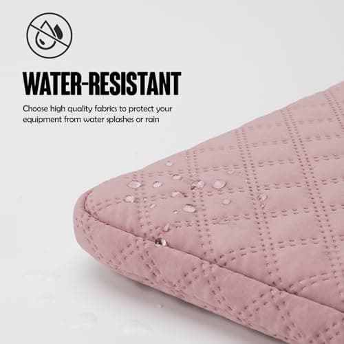 Songbala Laptop Sleeve 15.6-16 Inch Cover Protective Case Compatible with 16” MacBook Pro M3/M2/M1 15.6-16” Chromebook Notebook Computer, Slim Waterproof Padded Case with Pocket, Pink — view 4