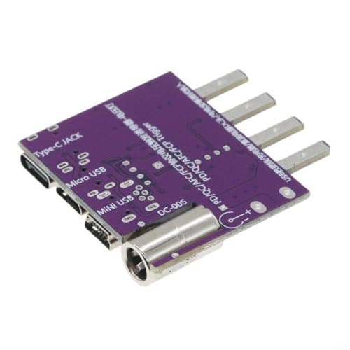 USB-C PD 3.1 Test Adapter Board 140 W Voltage Release for Quick Chargers QC Compatible Metal Housing Purple — view 5