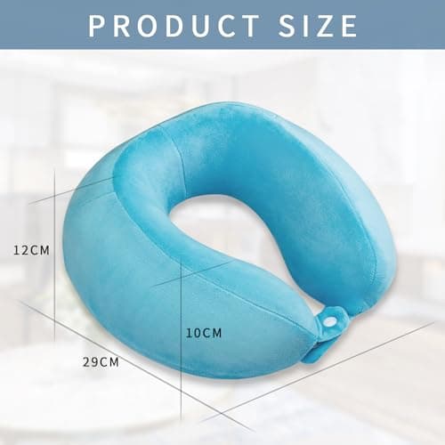 FEUFOAM Travel Pillow Adjustable Memory Foam Comfort Neck Support Pillow for Sleeping Traveling — view 4