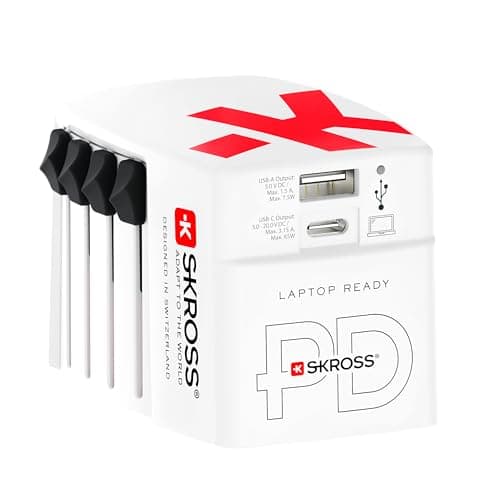 SKROSS World USB Charger AC65PD, 65W, 1 USB Type C & 1 USB Type A Port