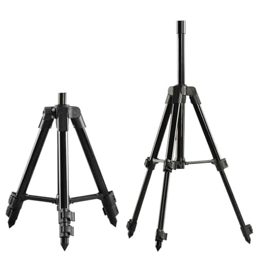 plplaaoo Aluminum Alloy Fishing Rod Tripod Adjustable Portable Folding Fishing Pod Tripod Stable Non Slip Design for Beach River Lake Fishing Enthusiasts Lightweight Durable — view 3