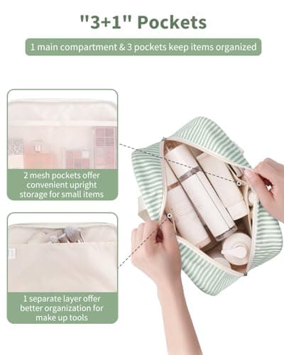 Narwey Large Toiletry Bags for Women,Travel Wash Bag Women for Toiletries — view 2