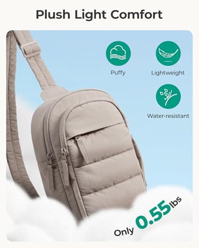 bagsmart Sling Bag Fanny Pack, 4L Crossbody Bags for Women — view 6