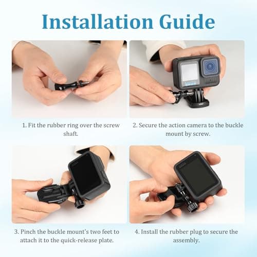 HSU Aluminium Alloy Quick Release Buckle Clip for GoPro Action Cameras — view 6