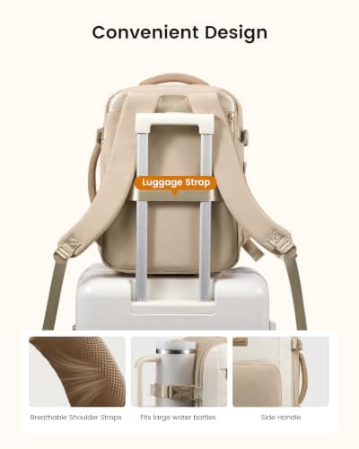 LOVEVOOK Ryanair Cabin Bag 40x30x20, Underseat Carry On Backpack — view 6