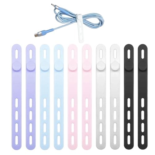 Silicone Ties 10 Pieces Washable Reusable