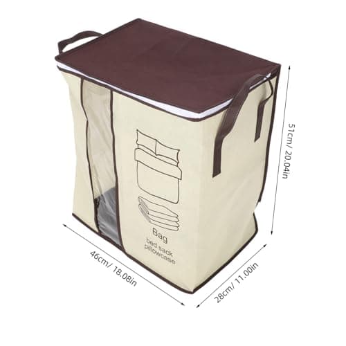 MAGICLULU Large Nonwoven Clothing Storage Bags Waterproof Zip up Handles — view 2