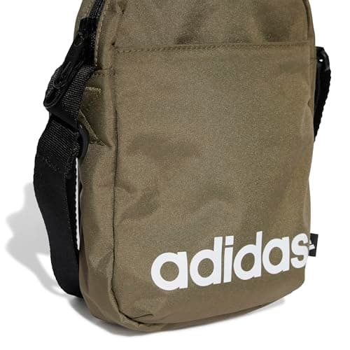 adidas Unisex Linear Organizer Waist Pack, olive strata/black/white, One size — view 6