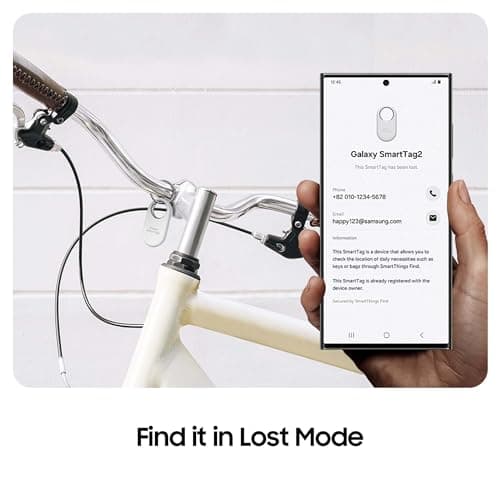 Samsung Galaxy SmartTag2 Bluetooth Tracker (1 Pack), Compass View AR, Find Lost Mode, Black — view 5
