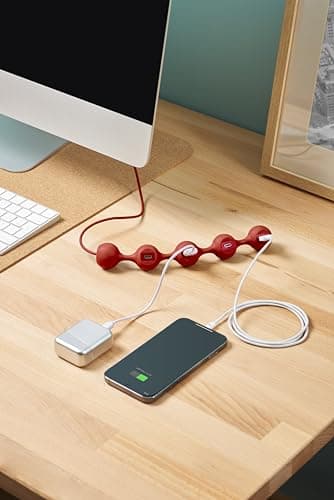 LEXON Peas HUB-C USB Hub with 2 USB-A and 2 USB-C Ports, Multiport USB extender for MacBook, Ultrabooks and Tablets, USB C to USB Adaptor, Supports Charging and Data Transfer - Yellow — view 6