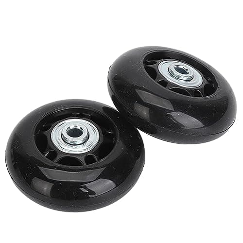 2Pcs Luggage Replacement Wheels with Rubber Universal Swivel Casters
