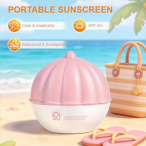 Skin Care Set for Women, Hydration Face Care Kit, Moisturizer Facial Skincare Gift Set for All Skin Types, Travel Essentials with SPF 50 Waterproof Sunscreen Lotion *1, Aloe Vera Gel *1, Face Masks *4 — view 3