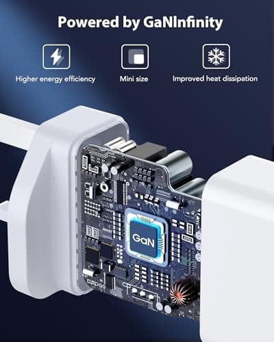 65W USB C Plug, 6-Port Multi USB Charger Plug with 45W Max Output, 3 USB-C and 3 USB-A, Fast Charger Plug for MacBook Pro/Air, iPad, Galaxy S26,iPhone 17/16/15 Pro — view 6