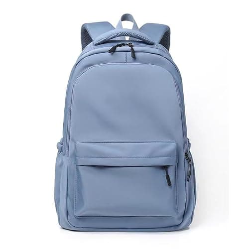 School Bags for Girls, Lightweight Backpack School Bags for Girls Secondary School, Waterproof Rucksack Aesthetic School Backpacks Casual Daypack for Kids, Women, Men, College Travel Work Bag, Blue
