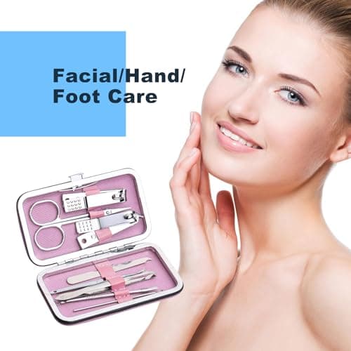 12 Pack Bulk Manicure Set, Sturdy Nail Clippers Kit (8-in-1, 4 Colors) — view 2