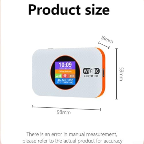Tidgel ABS 4G Mobile Router Pocket Size Travel for internet Device ABS(orange) — view 4