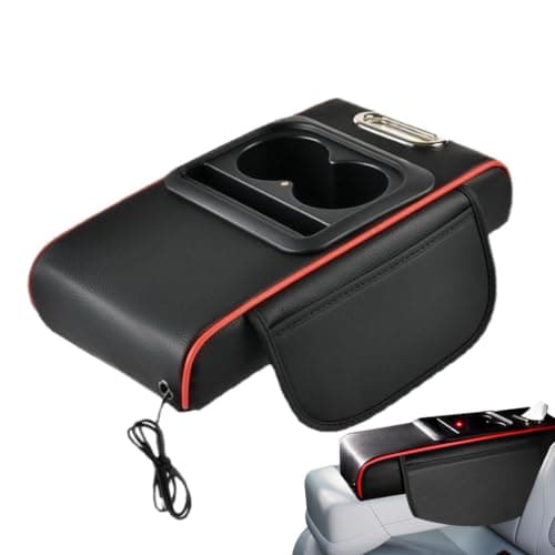 Universal Car Armrest Box Booster Pad, Car Storage Bag, Interior Center