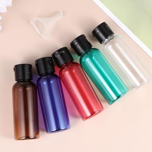 SUPVOX 12pcs Black Refillable Bottle 50ml Plastic Flip Cap Travel Container — view 3