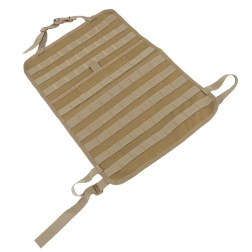 Pssopp Back Seat Organizer, Multi Pockets Kids Car Mat Car Back Seat Items Storage Organizer for Traveling Vehicles Trucks RV (Khaki) — view 6