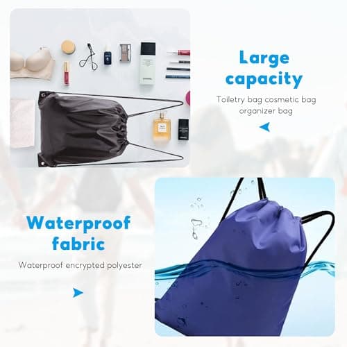 SXCCNW Drawstring Bags 12 PCS, 34x43cm Gym Bags Swimming & Sports Bags — view 5