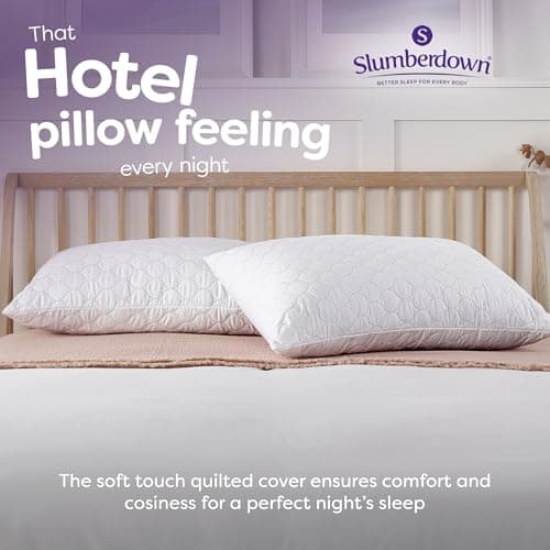 Slumberdown Rebound Pillows 2 Pack Hotel Quality for Cloud-Like Comfort — view 4