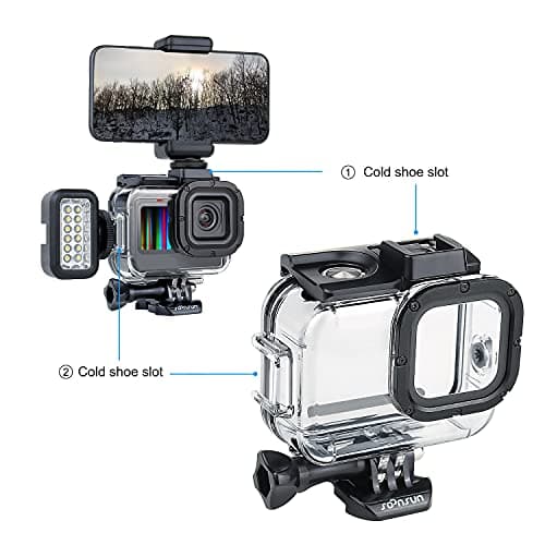 SOONSUN 196FT/60M Waterproof Case for GoPro Hero 13 12 11 10 9 Black — view 3