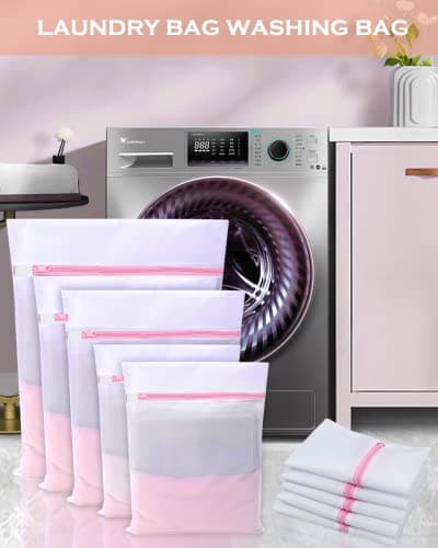 Mesh Laundry Net for Washing Machine - Bag for Bra, Travel, Shoes, Suitcase, Socks, Underwear, Baby Clothes — view 6