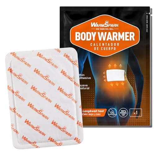WarmSpark Body Warmers with Adhesive - Heat Warmer Patch Disposable Air Activated Hot Warmers - Up to 12 Hours of Heat - WarmSpark (10 Packs)