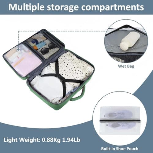 Taygeer Ryanair Cabin Bags 40x30x20 Underseat, Travel Backpack Cabin Size — view 3
