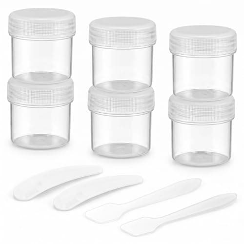 6Pcs Travel Pots Mini Cream Pots Traveling Jars with Lids — view 2