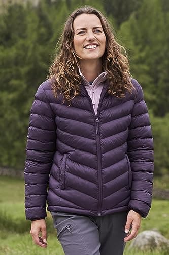 Mountain Warehouse Seasons Womens Padded Puffer Jacket Purple 10 — view 2