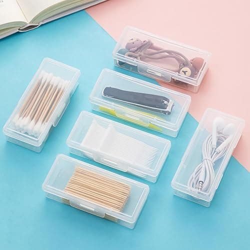 Transparent Cotton Bud Holder, Portable Cotton Swab Dispenser, Dust-proof And Organizer For Jewelry Card Issuance Headphone Cable And Small Items — view 6