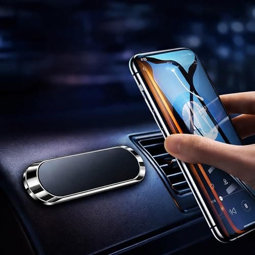 BOULTON Car Phone Holder | Universal Magnetic Dashboard Mount | Includes 2x Metal Plate for Mobile and Other Devices | Magnetic Mobile Car Mount Stand Universal Mounts — view 4