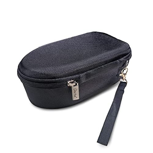 The Quilted Bear Mini Iron Case - Hardshell Case for Travel Mini Steam Irons with Soft Touch Padded Lining & Hardwearing Fabric Weave Covering (Black)