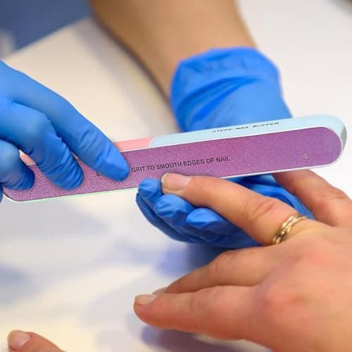 Uitseld Nail Buffer | 7-Sided Professional Fingernail Files - Manicure Tools for Salon Spa Home Travel Kids Seniors Health Bridal Wedding Family Friends — view 3