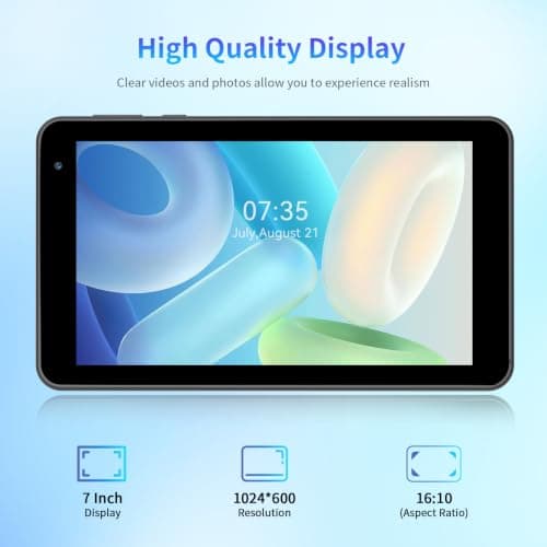 GOZZGEAR Tablets 7 inch Android WiFi Tablet,8+32GB, Tablet PC, Dual Camera, Bluetooth, WiFi, Portable Tablets with Black Case, Pocket Tablet PC for school study work, 2-Year Warranty — view 4
