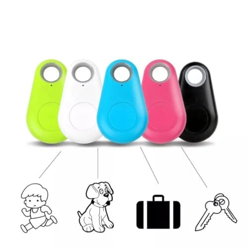 2X Smart Bluetooth 4.0 Key & Item Finder GPS Integration Item Locator, Wireless GPS Tracker for Keys, Wallet, Luggage, Pets & More Anti-Lost, Water-Resistant, Replaceable Battery (White) — view 3