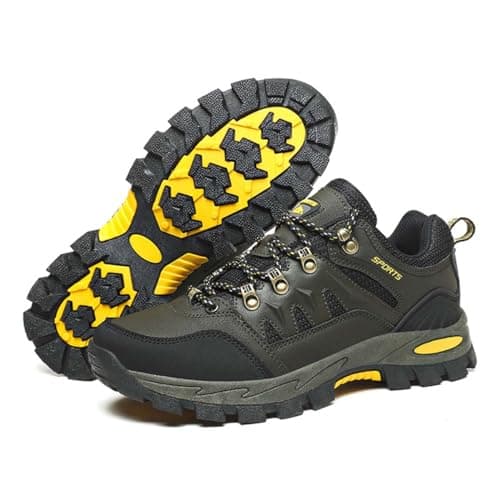 Men's Women's Lightweight Waterproof Anti-Slip Hiking Shoes Travel Camping Shoes Walking Shoes Four Seasons Green 7 UK — view 5