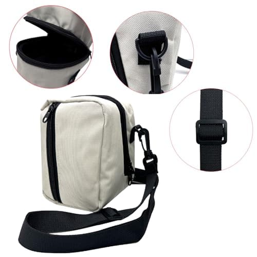 KOSTOO Square Terminal Protector Carrying Bag Portable Anti-Scratch Protective Travel Case Fits Terminal Power Adapter & Cable, Receipt Paper Rolls and Hub (Beige) — view 3