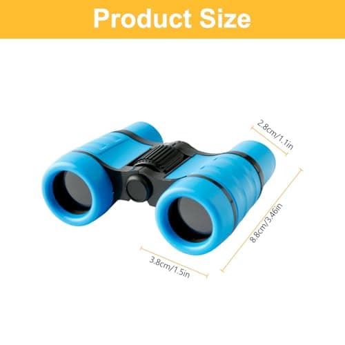 Hopzab 4x30 Mini Binoculars – High Magnification, Waterproof and Portable, Ideal for Birdwatching, Hiking, Camping and Outdoor Activities – Blue — view 2