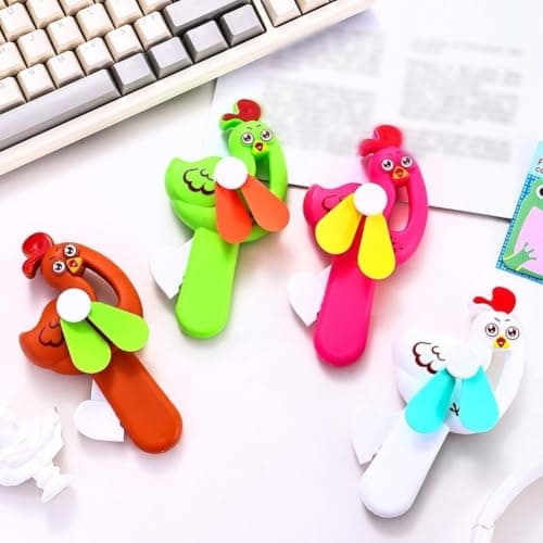 8 Pack Manual Handheld Fans, Portable No Power Required Plastic Cooling Fan for Outdoor Beach Party Summer Travel Kids Adults — view 5